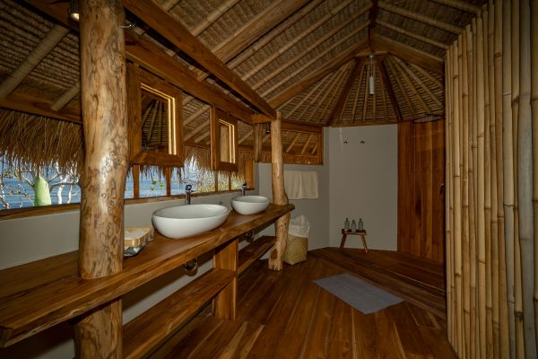 Badezimmer Cliffvilla at Savu