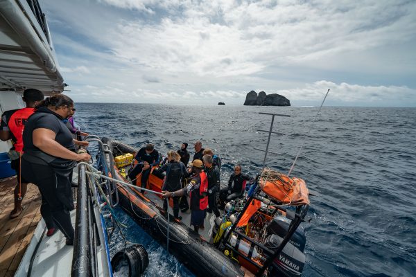 Boarding in Malpelo